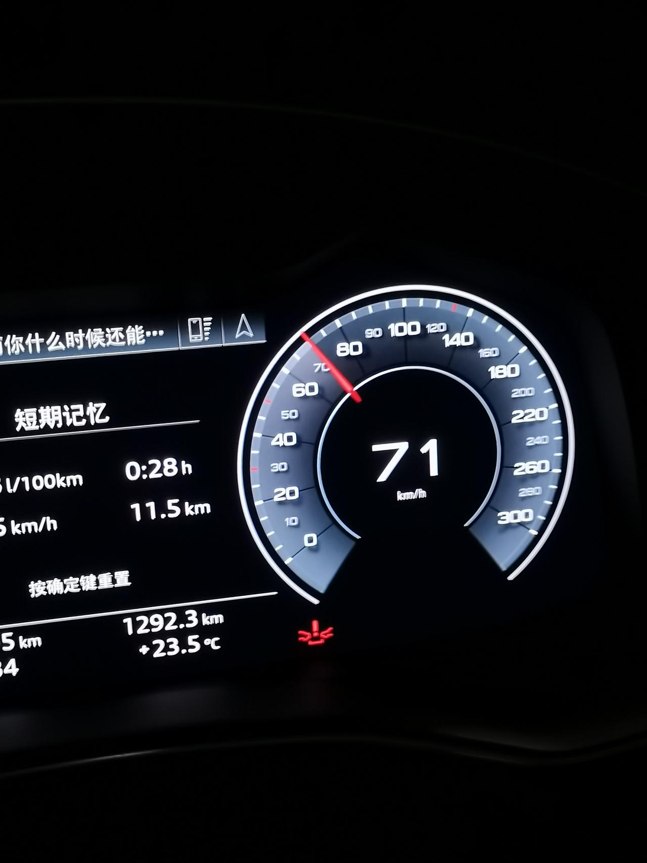 奥迪A6L 2020款A6，下面这个红色的标志是什么故障灯？