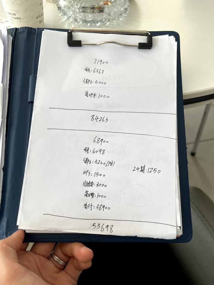 科鲁泽1.5l无天窗版这个价还能砍多少？坐标广西南宁！（相片，上部分是全款84263，下部分是分期85698）