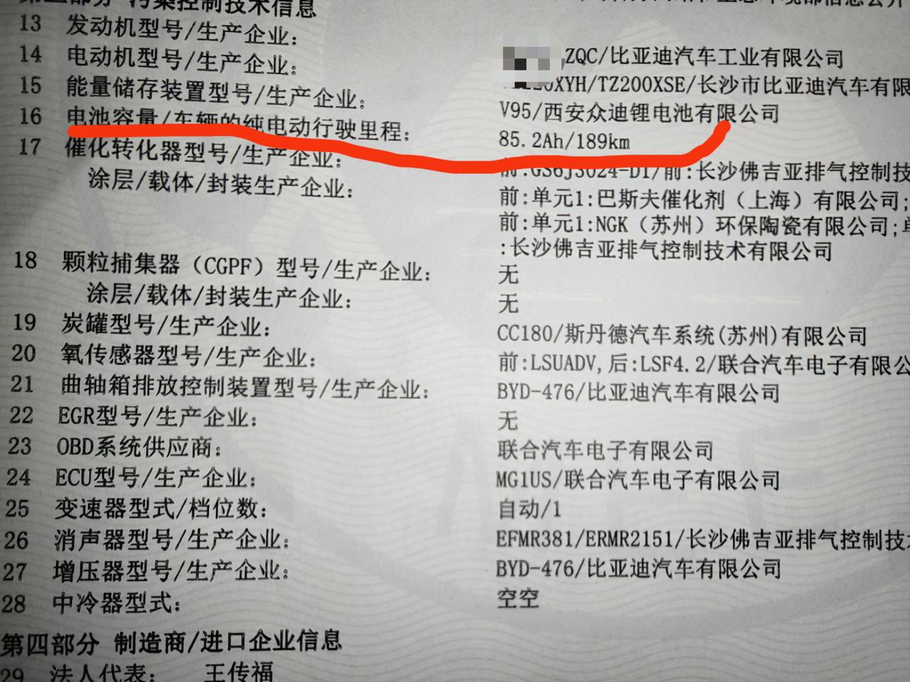 #唐DMP旗舰版。为啥油耗写着0.77？为啥纯电是189公里，不是号称215公里么？