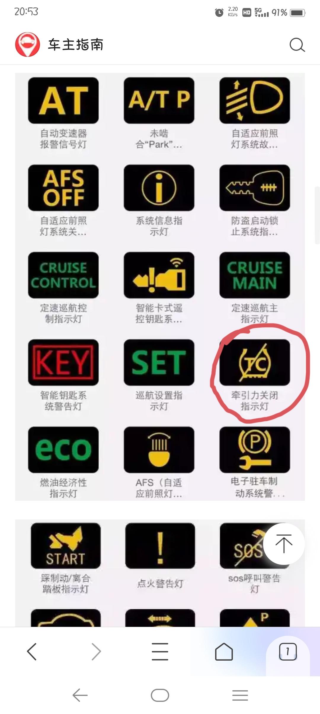 雪佛兰科鲁泽 22款1.5L快五千公里时，突然出现如图圈起来那个指示灯，出现时开起来感觉不到啥异常，重新启动发动机又好了