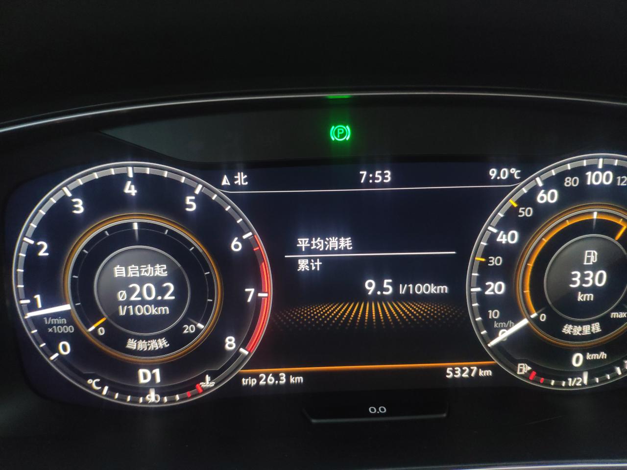 大家高尔夫油耗怎么样呀？今年提的1.4t豪华版，5000公里，怎么要9.5。是不是车子哪里坏了
