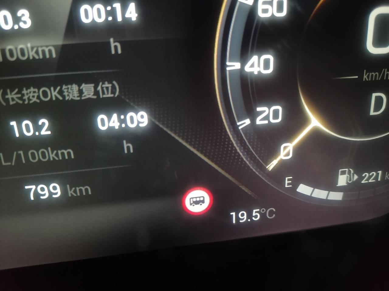 广汽传祺传祺GS4 PLUS 兄弟们，有谁知道中下那个小红圈表示啥情况？红灯等待时出现的，后来又没有了