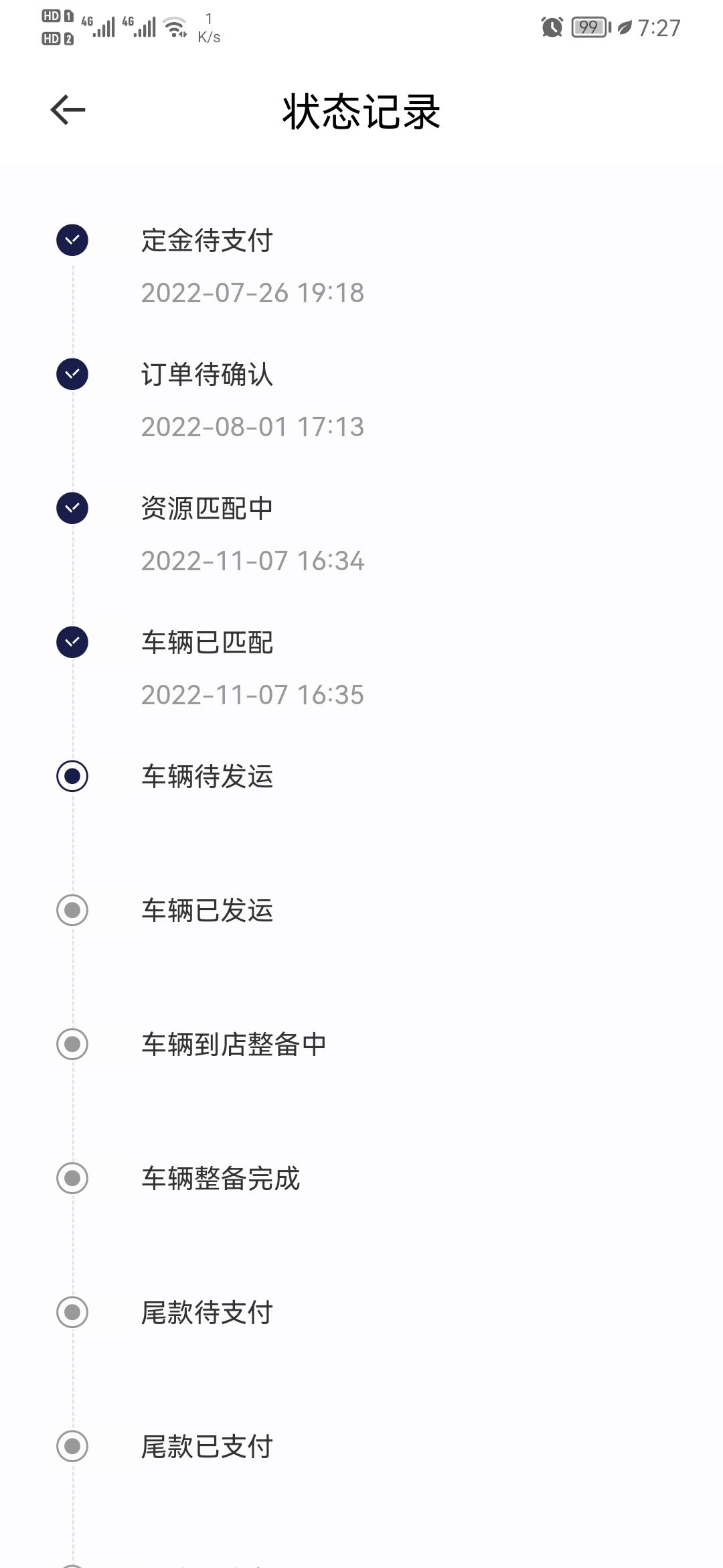长安深蓝SL03 你们发运了多久