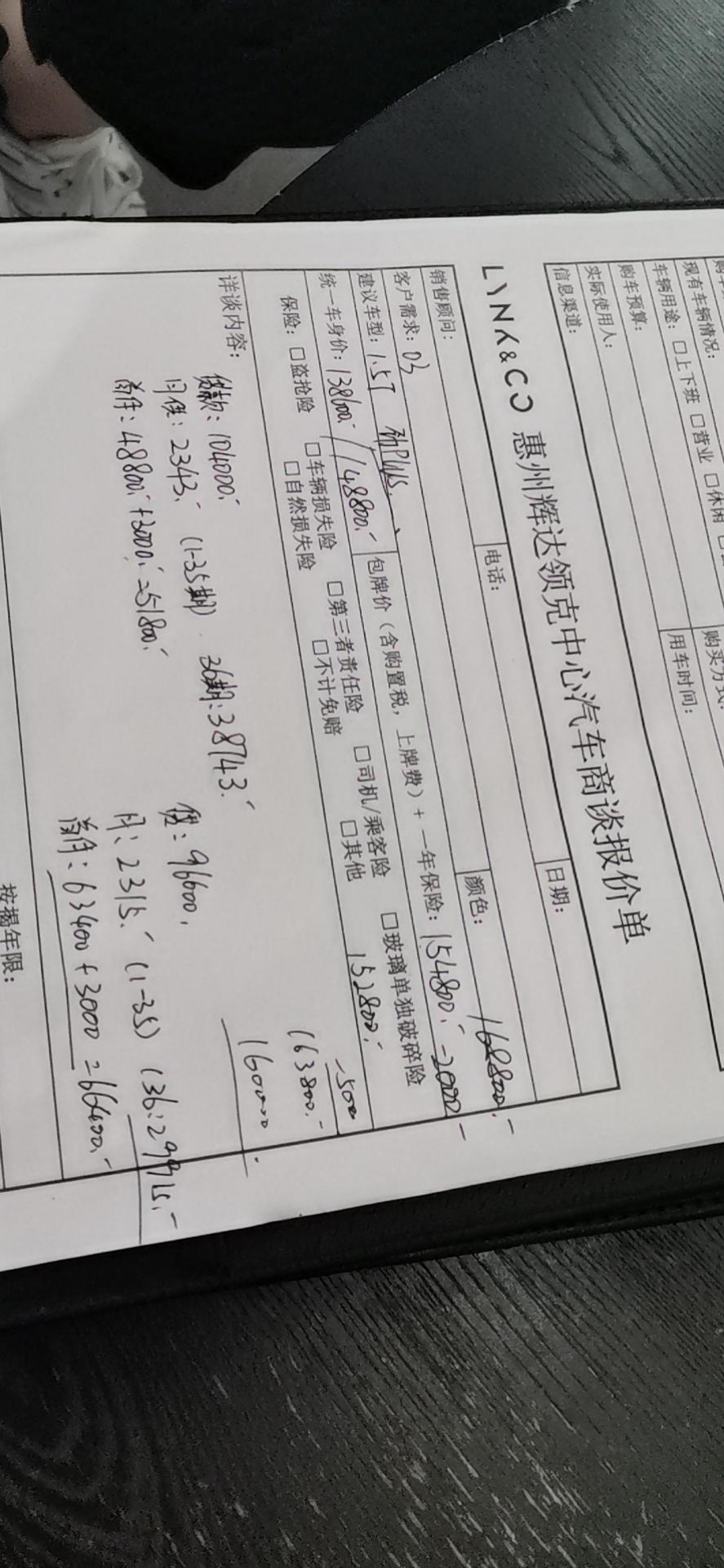 领克03 有没有老哥知道03 22款 1.5劲plus和劲Pro往多少去聊合适点，准备首付5万不加购置税保险，在犹豫劲p