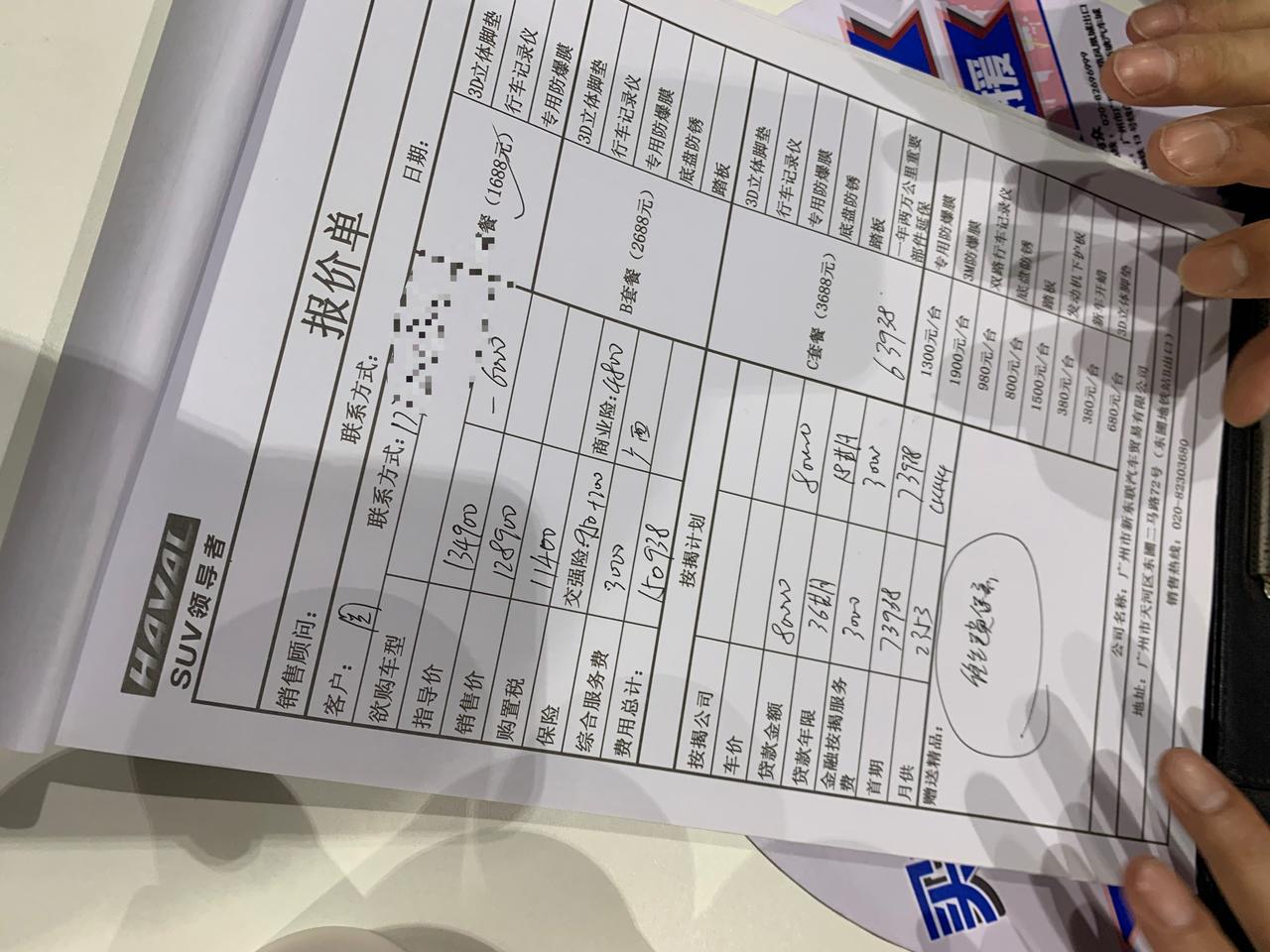 哈弗H6 各位前辈、这个价格还能优惠多少