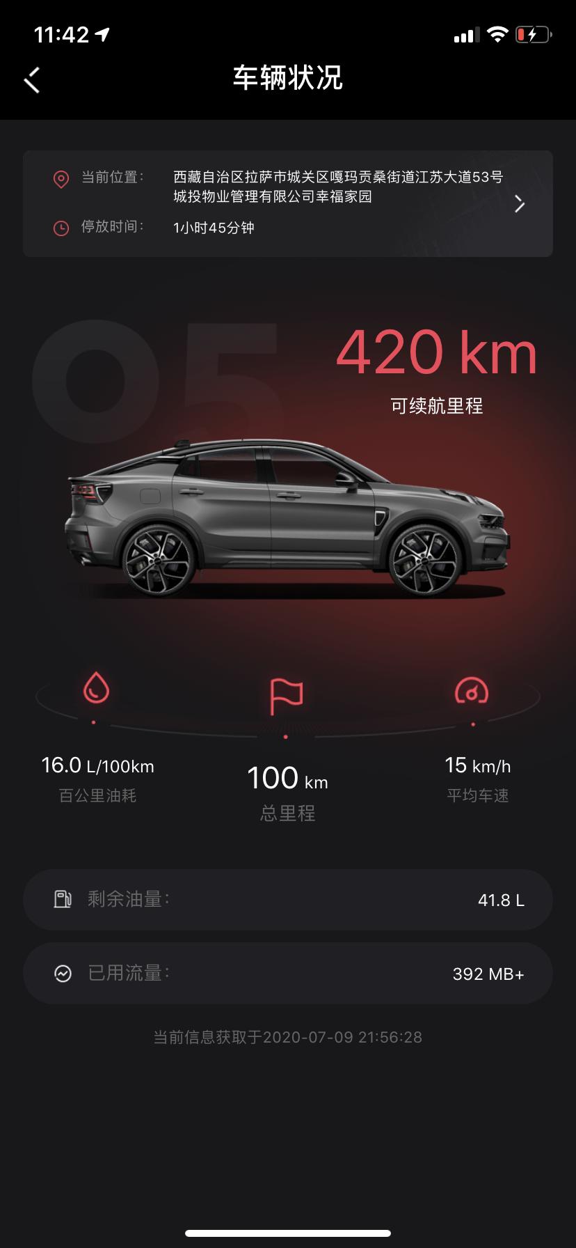 领克05 刚提车 这个油耗正常吗？ 有点恐怖