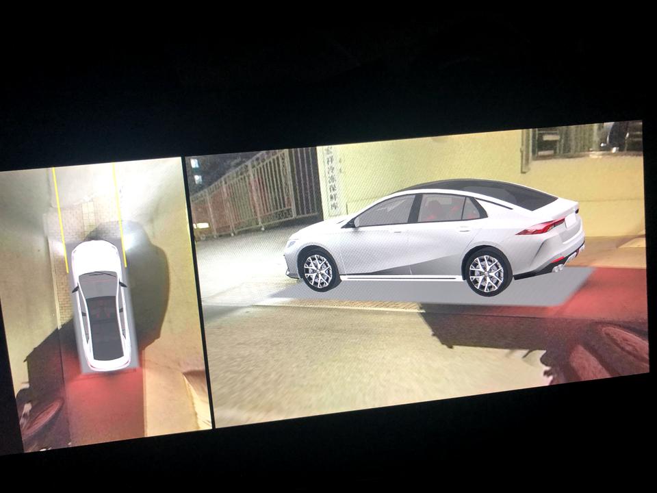 广汽传祺影豹 求助 你们的车3D模式下 下面显示一片灰色吗