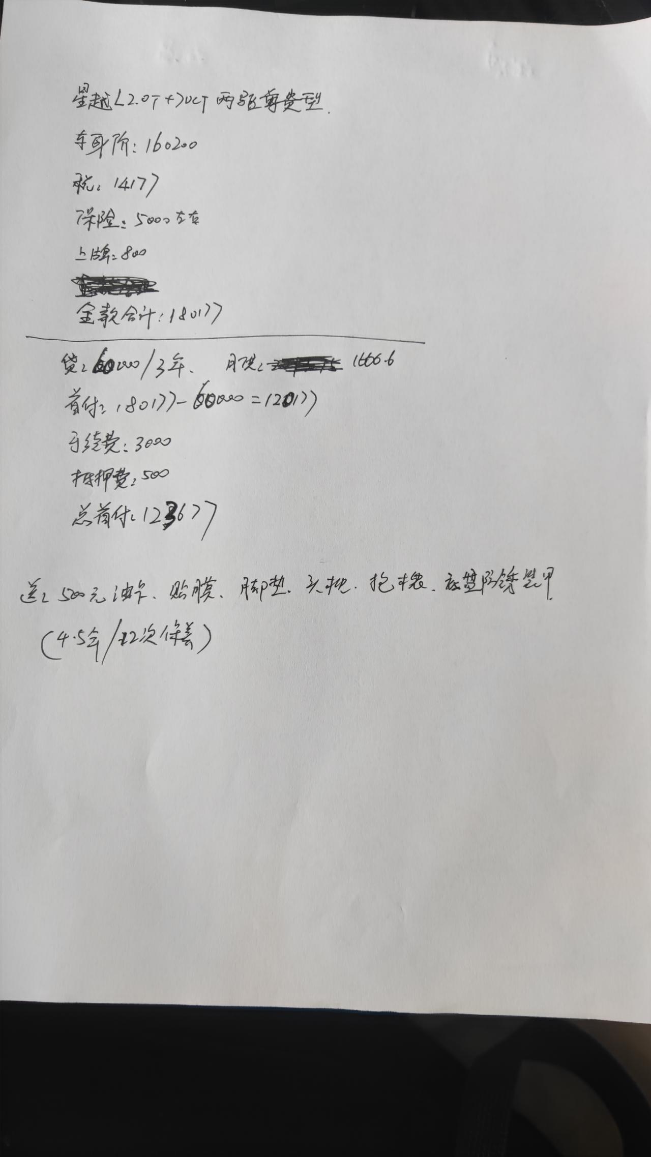 请问一下各位星越L车主我这个报价贵了还是不贵总感觉贵了点