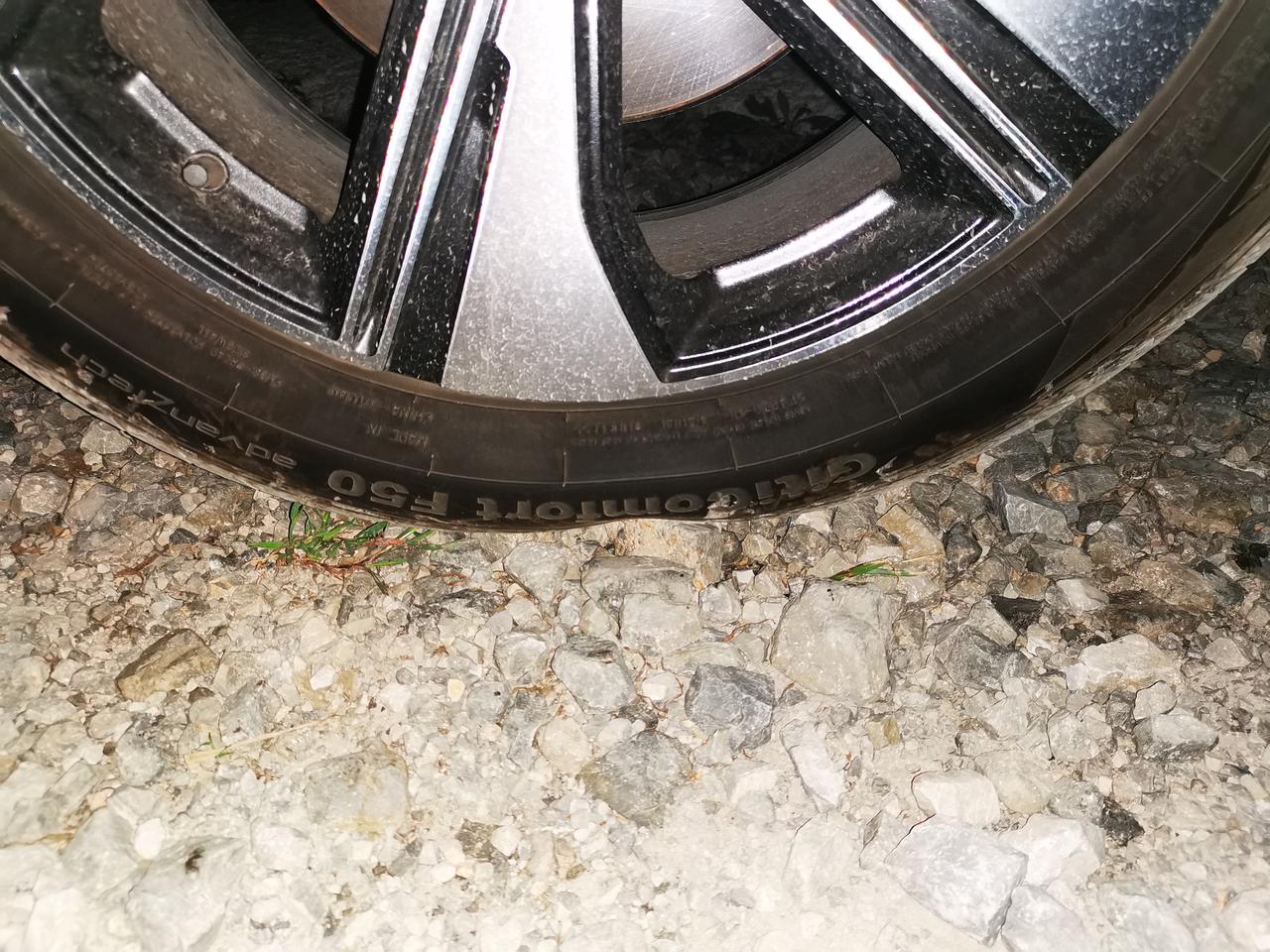 长安CS55 PLUS 看图，这种停车到底对轮胎有没有影响？