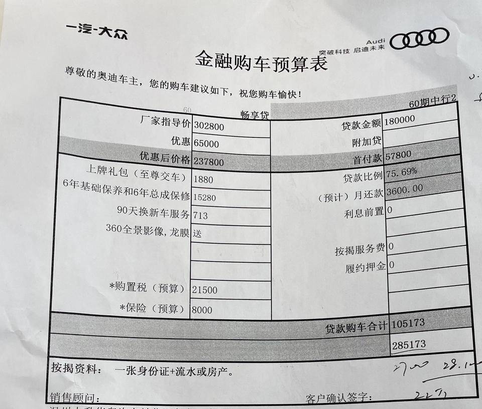 奥迪Q3 想问浙江Q3 40 落地都多少啊店里给的价格贷款算利息30出头 ，第一次买车没经验，定金已经付了，我还可以再去