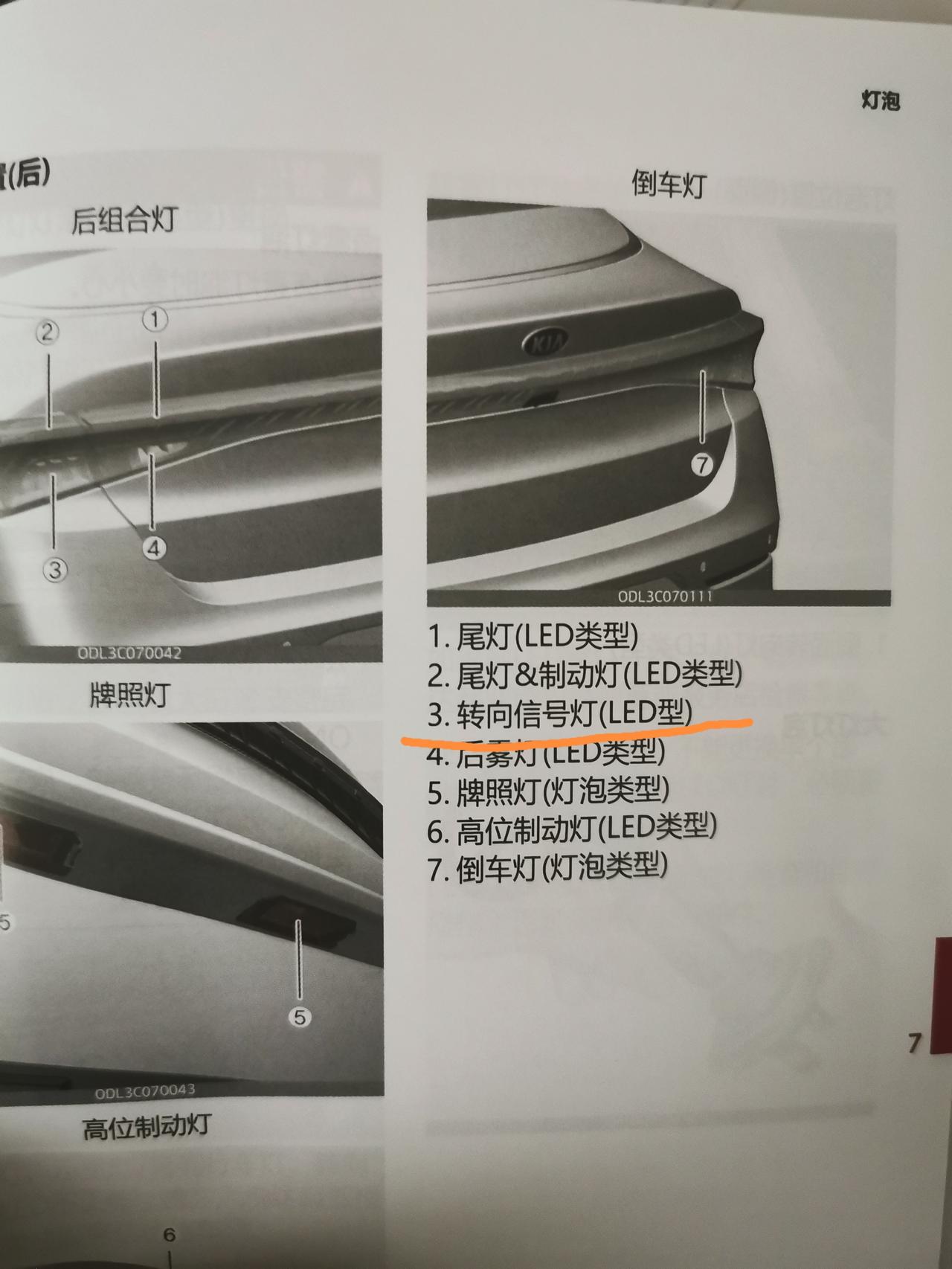 起亚K5 后转向灯实车卤素灯泡，用户手册里写的是LED，这算不算虚假宣传误导消费者？