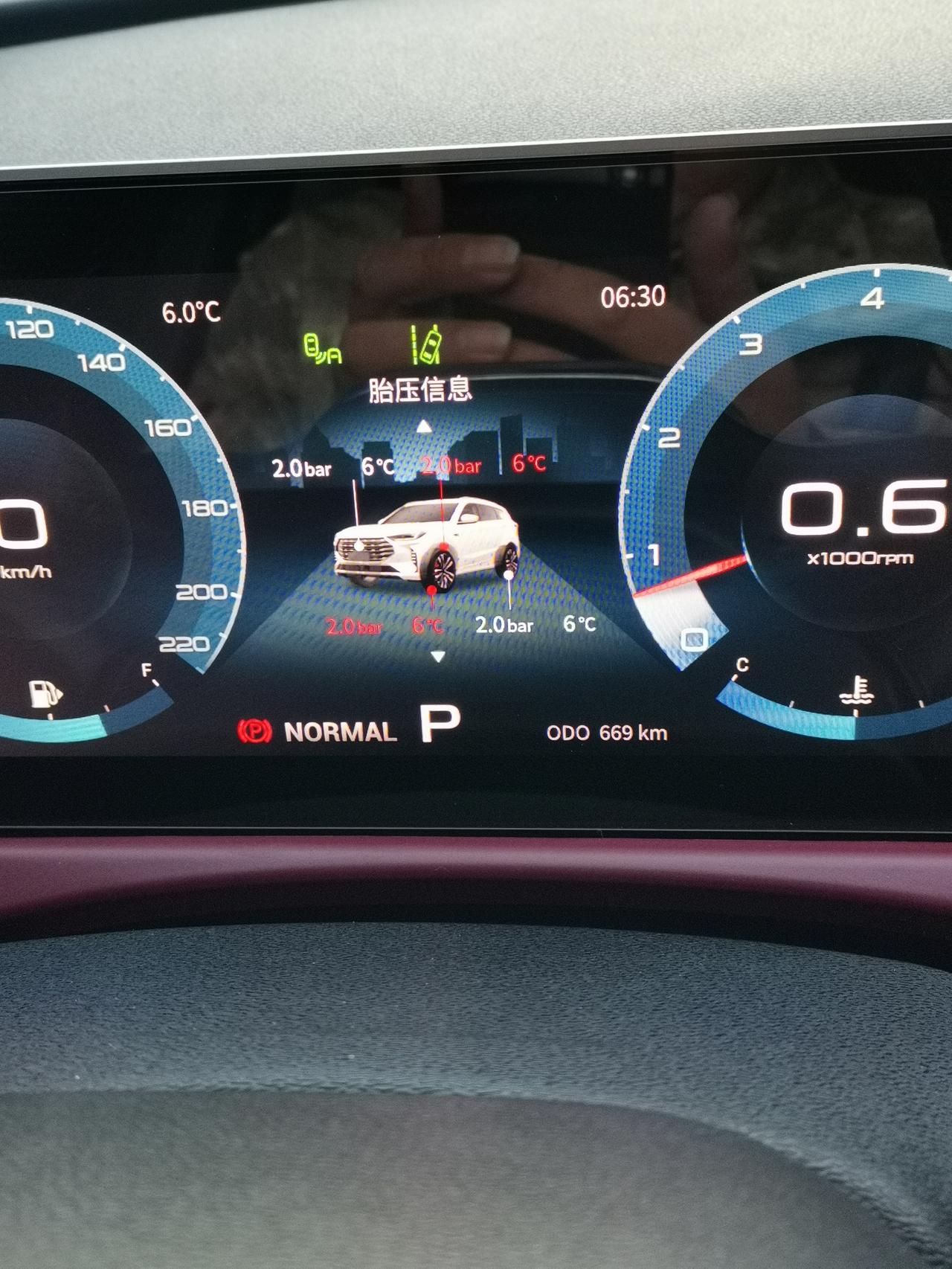 捷途X70 PLUS 车友们这是什么情况，早上打火启动就显示什么轮胎温度报警