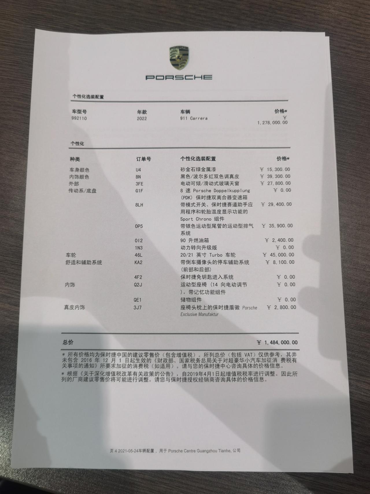保时捷911 天窗是不是没必要选啊 感觉性价比好低啊