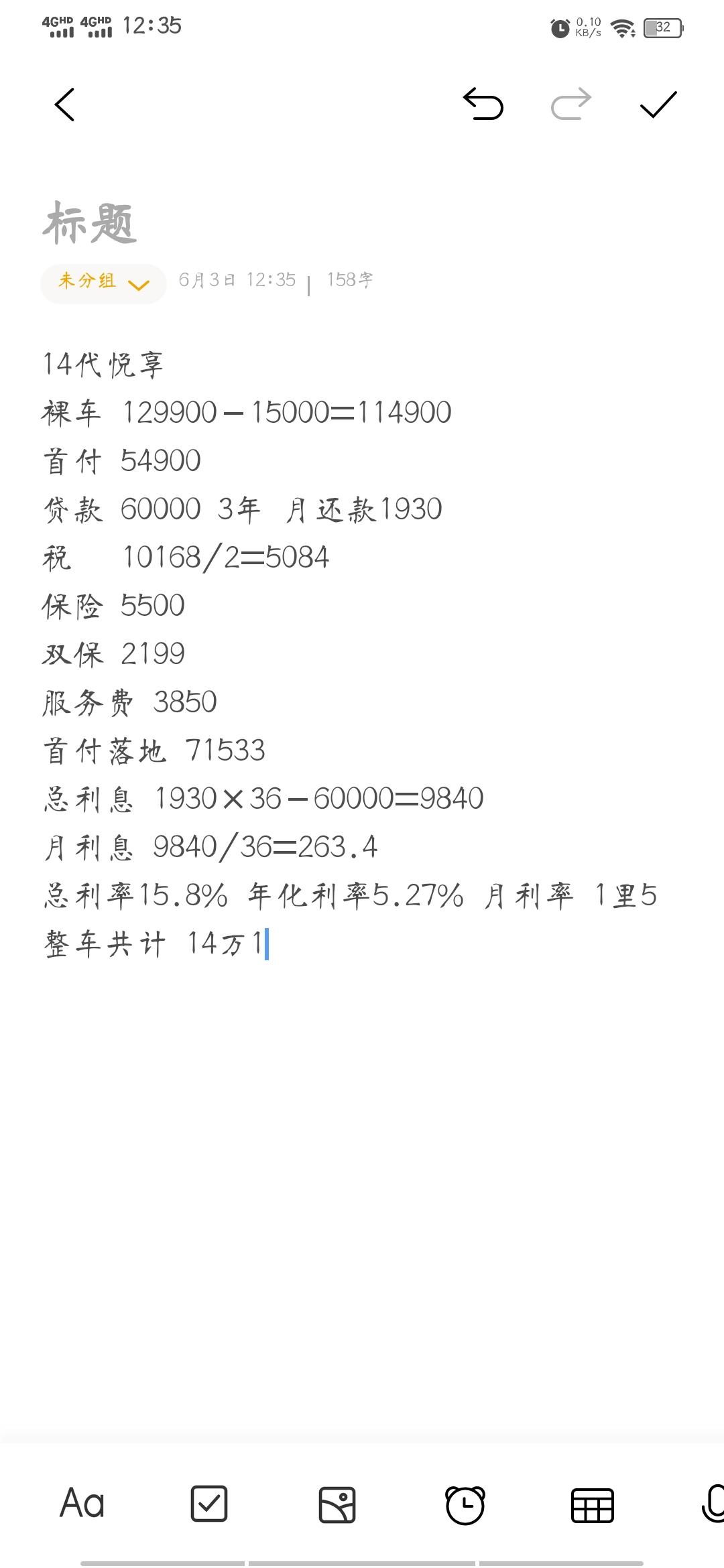 14代悦享，和销售谈了谈，全部算一算14万1，光利息就小一万，轩逸这么贵吗这还是购置税减半后的。