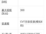 哈弗赤兔 1.5涡轮增压的排量。配备CV t模拟8挡 。更重要的这是一个三缸车。300扭矩呀，兄弟们。200匹马力。我想