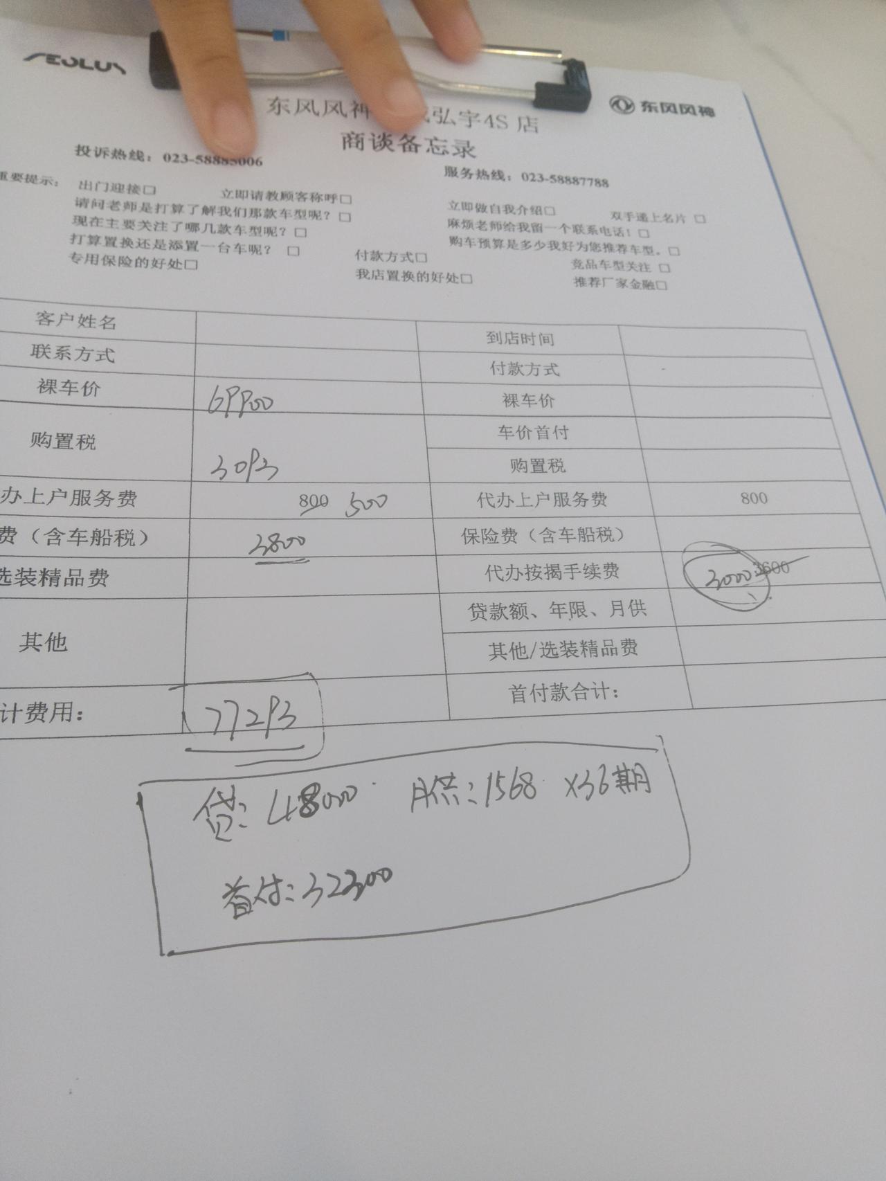 我就想问问我是不是被坑了，23款奕炫自动追风版，在重庆万州订的78000落地 首付3万包涵所有，贷4.8万 每个月还15