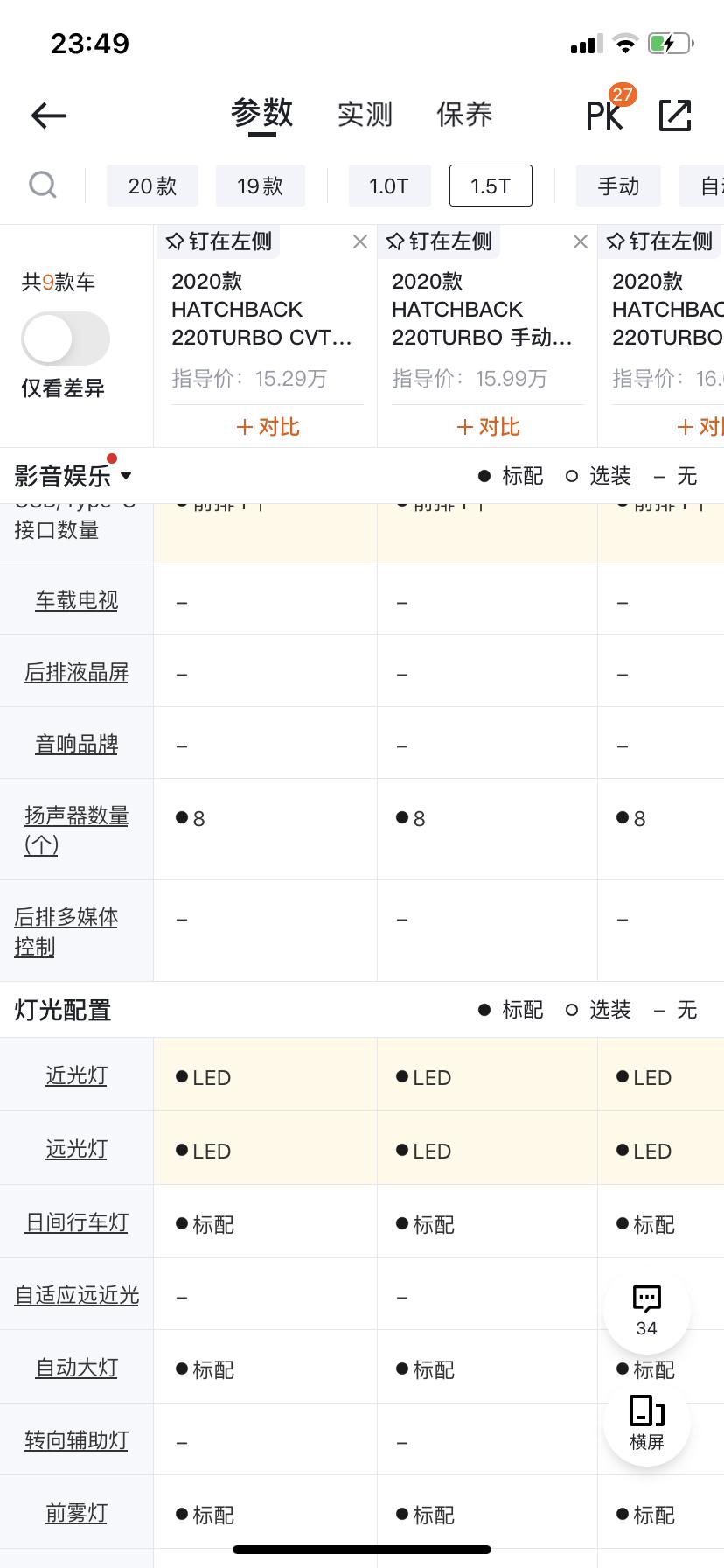 我想问一下 2019款1399劲动版的思域 配置表上面写的都是8扬声器，为什么4s店说是6扬声器，并且车里也确实只有6个