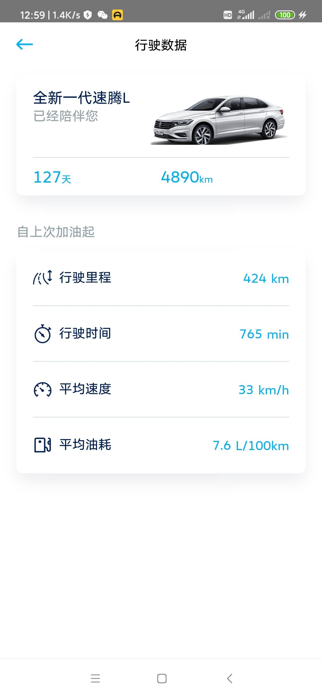 广大速腾车主朋友们，你们的APP也这样吗？自打几个月前更新完了就一直这样，以前的时候都有详细的行驶数据，自启动起，自上次