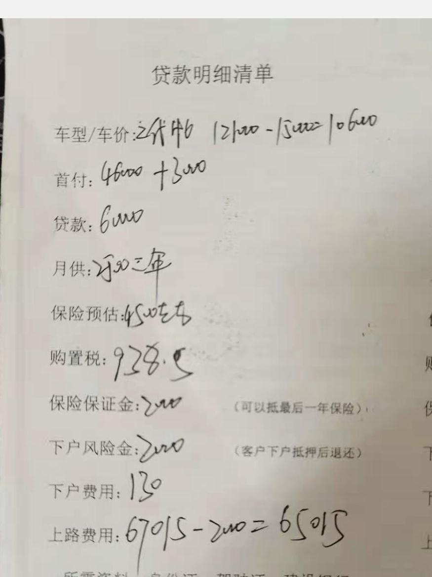 哈弗H6 各位哈佛车友，这是哈佛H6二代高功率报价（裸车价：106000 分期：6万（24期，利息3000）），哪里还可