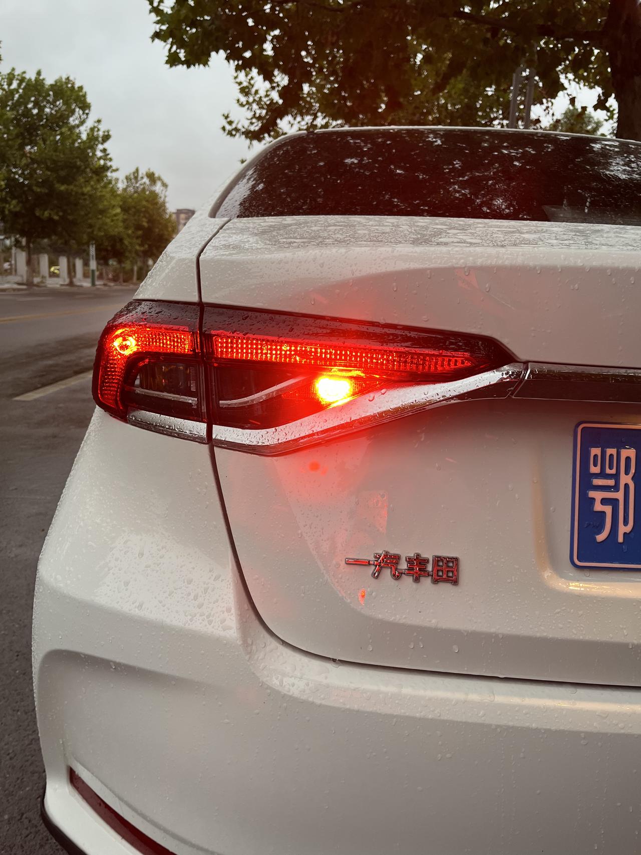 卡罗拉2021款1.2t精英版新车，开启雾灯后，后面只有一个灯亮，对称的另外一边的不亮，4s客服说这是倒车灯，只有一个，