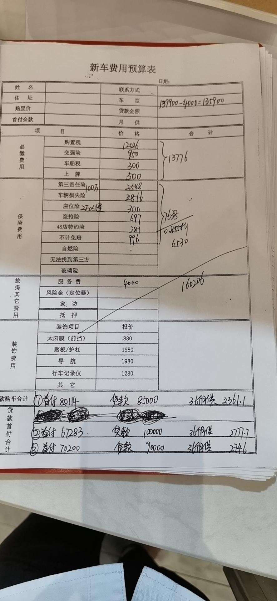 长安CS75 PLUS 大家帮我看一下，2021款长安cs75plus2.0领航版落地要158000。