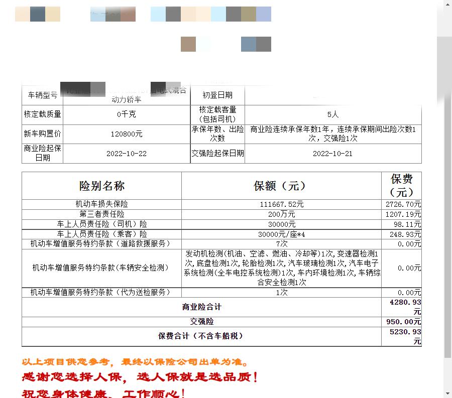 比亚迪秦PLUS DM-i 交强，商业都出过一次险，出险额度小，今年续保报价5000+，感觉好坑呀，比上一年贵出1500