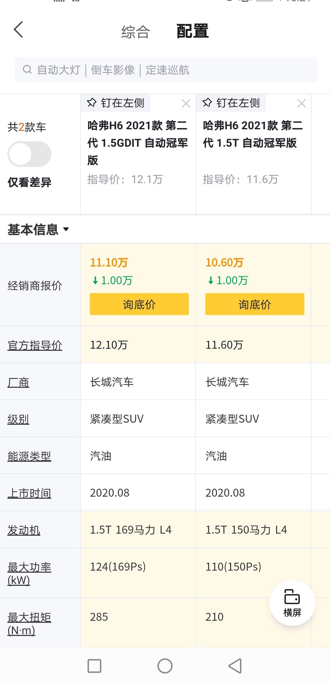 哈弗H6 h6版本太多了，都不知道哪一款！这两款动力不一样吗？GDIT什么意思