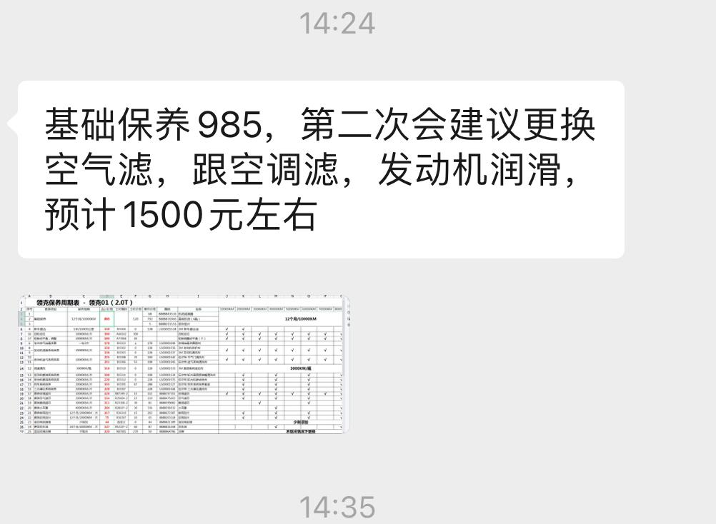 领克01 21款型pro，二保需要做哪些？4s的报价似乎有点高了