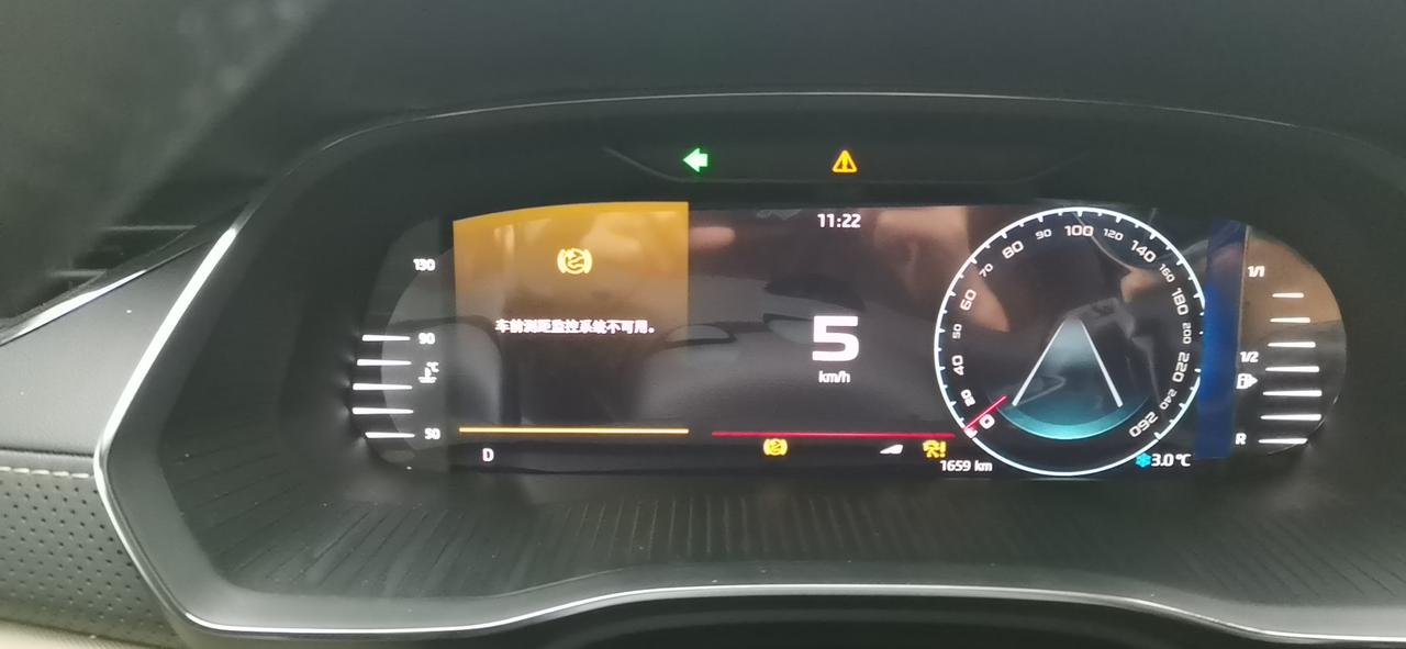 斯柯达明锐 显示车前测距系统不能用怎么解除
