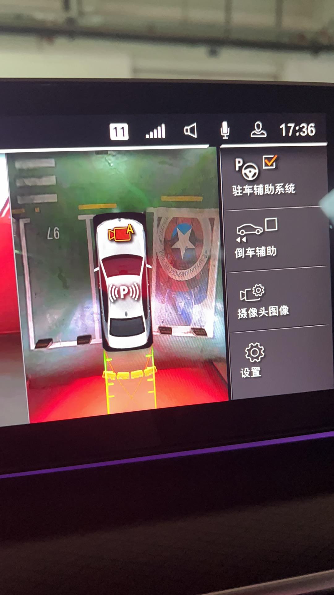 宝马5系(进口) 这个倒车影像是什么状况呀 今天新提的车