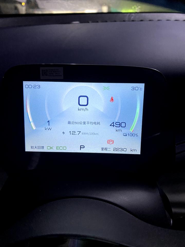 比亚迪元PLUS 我想问一下，我刚买的元puls头一次充电，用的快充，为什么充满了车里显示490，app上显示510，到