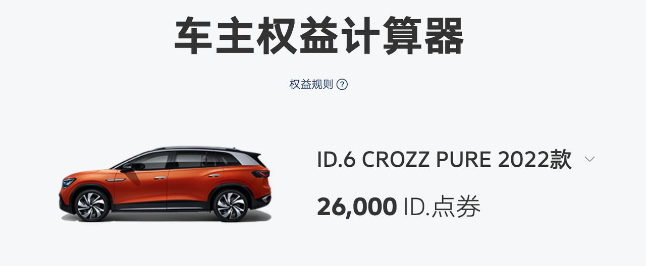 大众ID.6 CROZZ 现在订车都有2万6千的ID点券，活动优惠力度挺大啊，之前订的是不是没有啊？