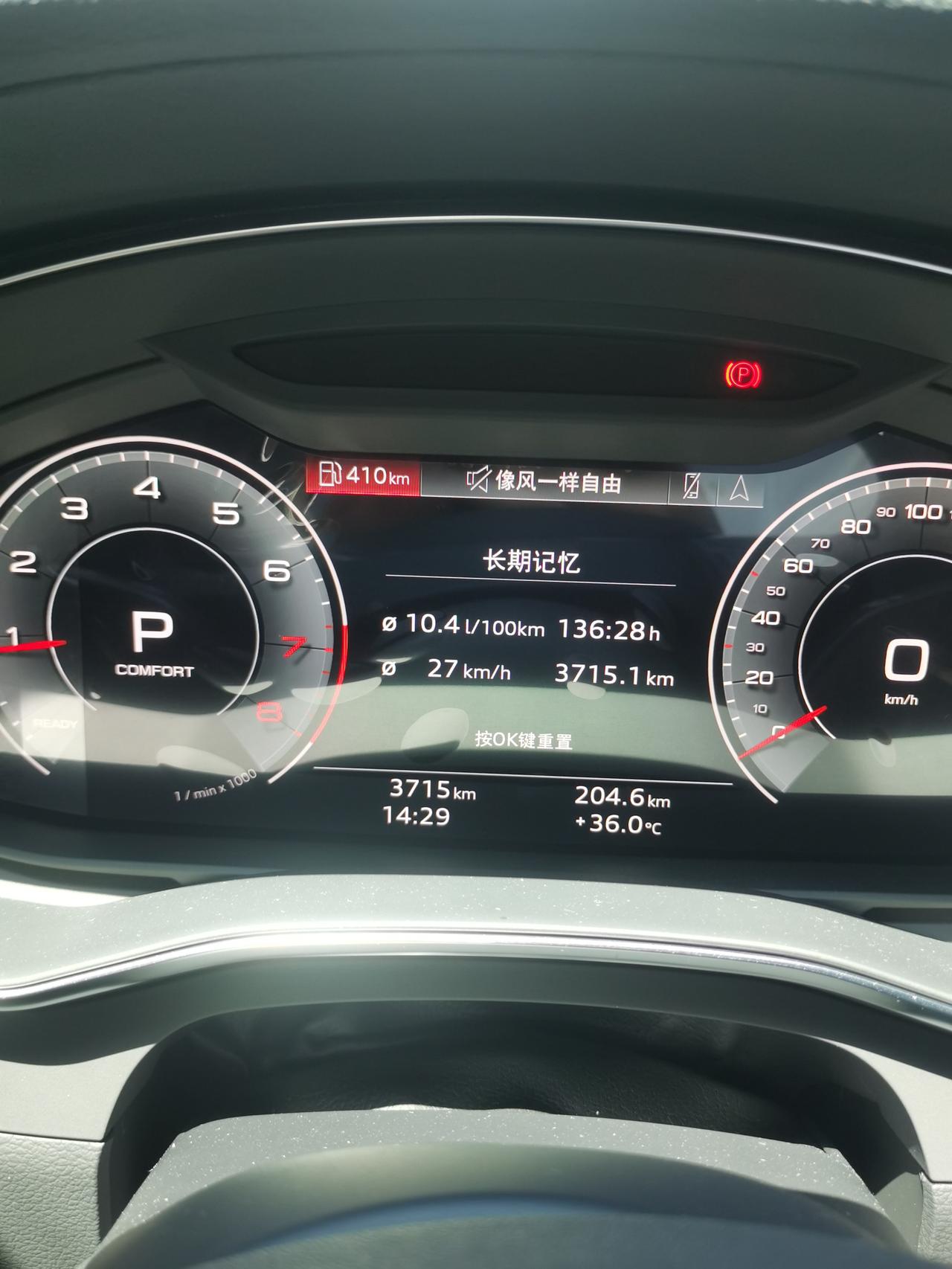 奥迪A6L 45四驱的.车辆显示百公里10.5左右油耗.但是实际开起来400块钱460公里.折合下来快一块一公里了.到时