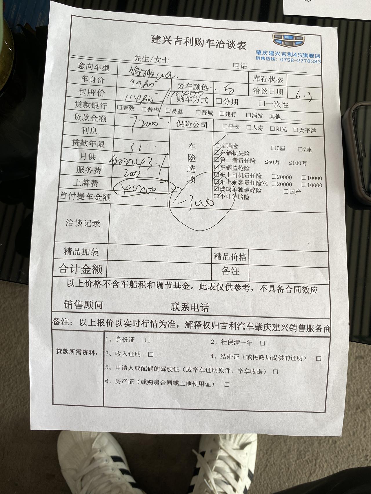 吉利缤瑞 我想买滨瑞cool中配的素车 那天我去4儿子店问了销售 他给我说的分36期落地110400 贵吗 求解答大神们