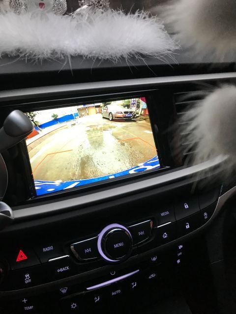 别克英朗 倒车影像为什么会照到牌照