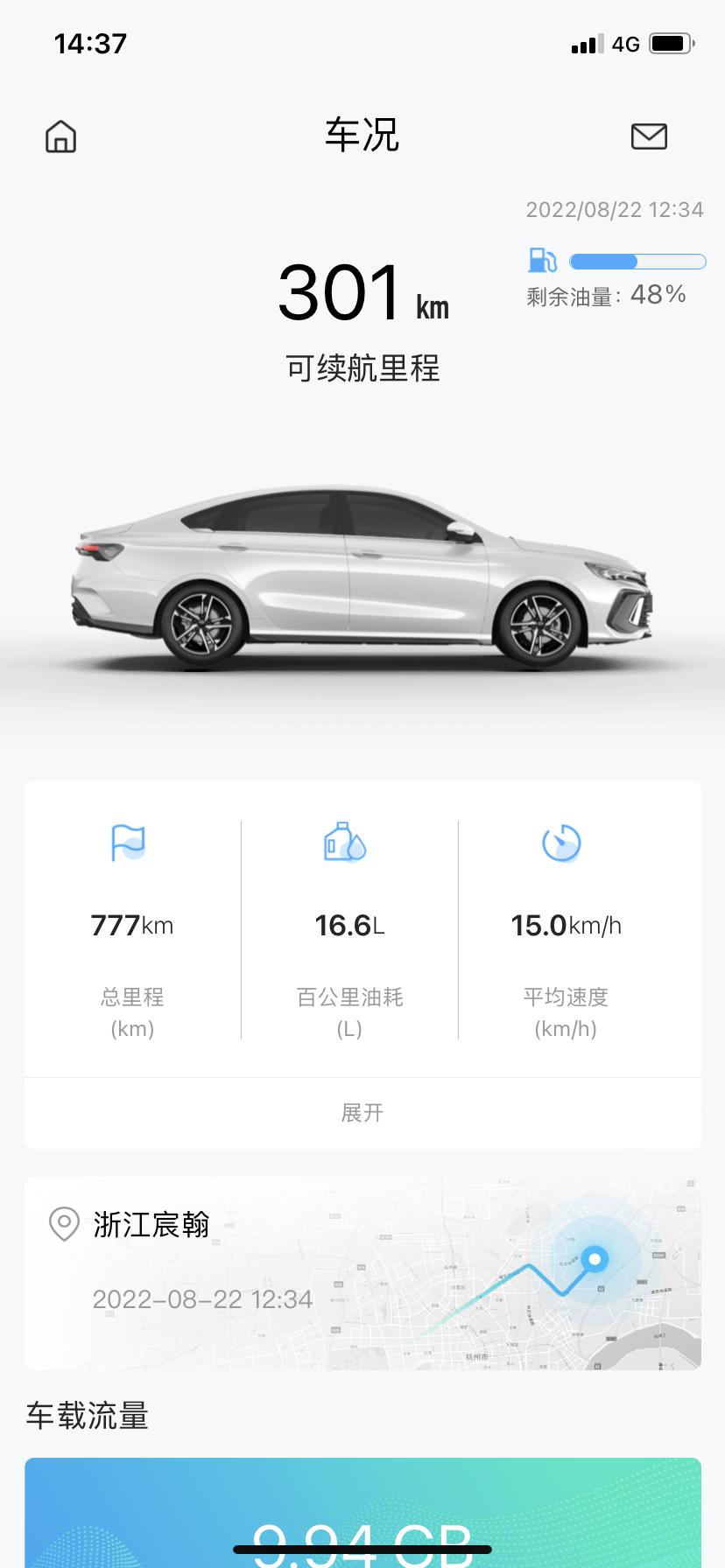 吉利缤瑞 这油耗过份了吧  是哪里出的问题  加了1100块的油跑了777公里  还剩这么多了