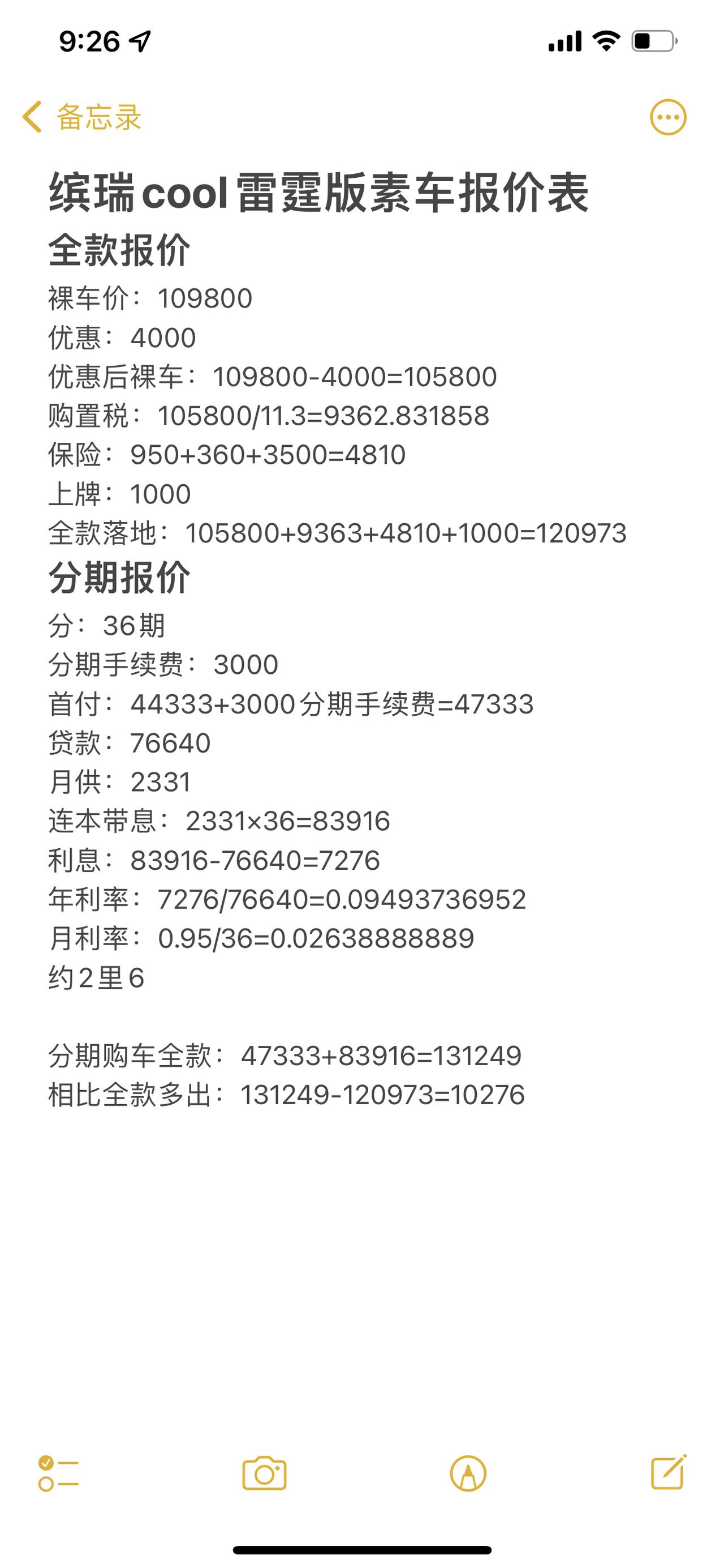 吉利缤瑞 大家看看这报价合理吗？第一次报价，还没有砍。