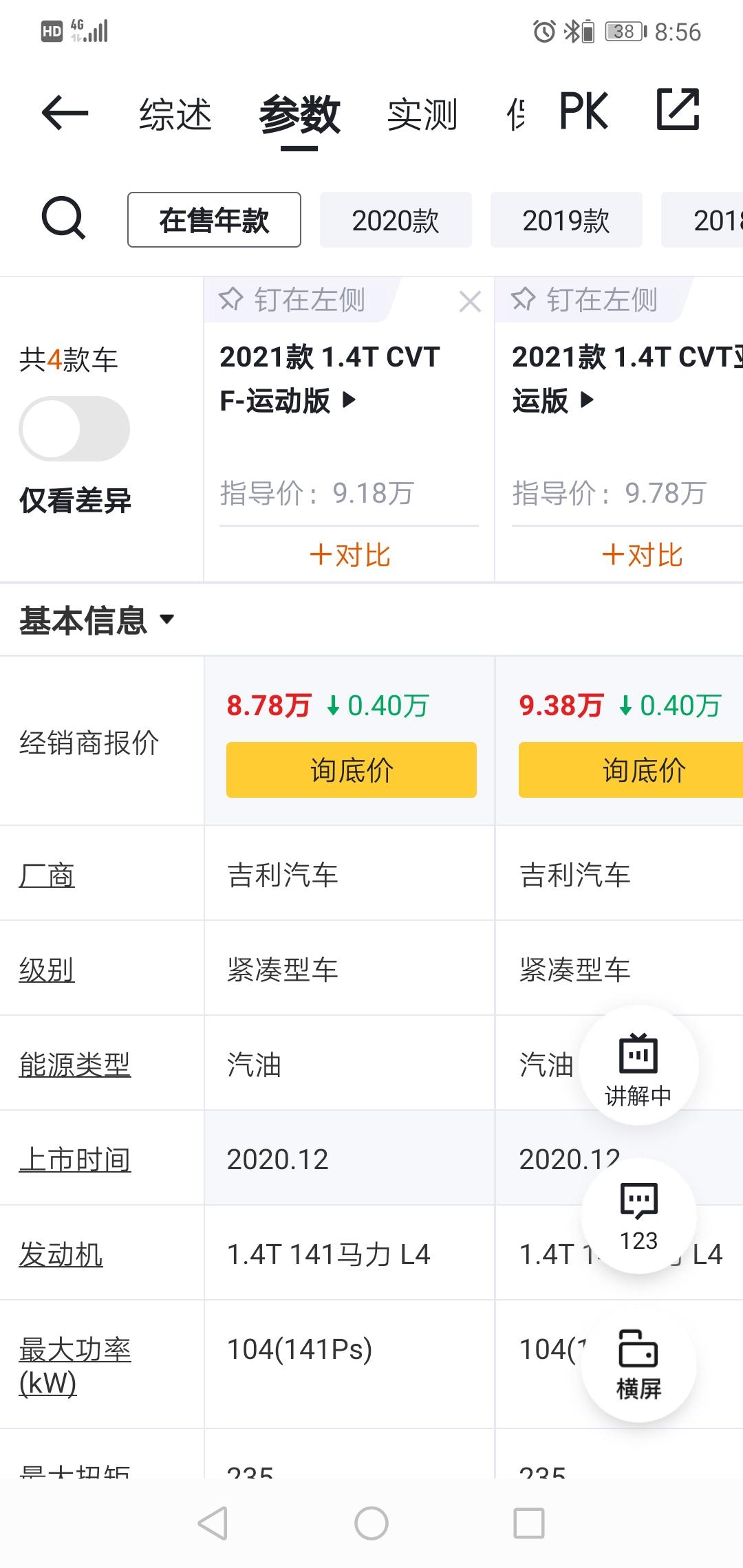 吉利缤瑞 这价格是怎么回事？之前是优惠8000啊，现在怎么都改成4000了？22都要出了，21怎么涨价了
