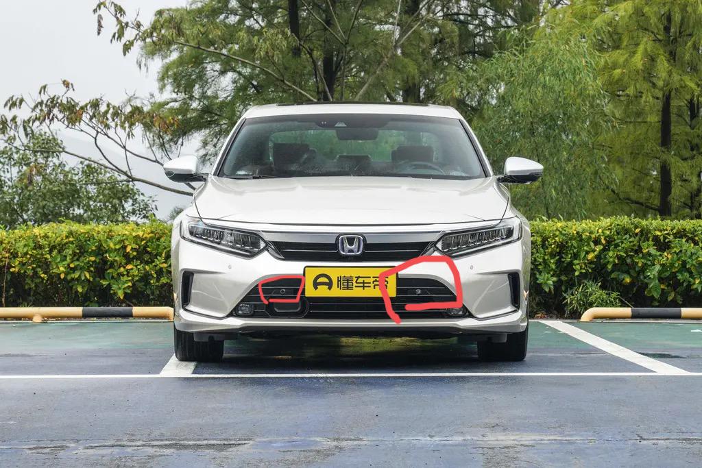 本田英仕派 刚提车  在TB上面买了卫士的8探雷达  商家那边没有配前面中网雷达专用支架  导致现在前面有两个雷达装不了