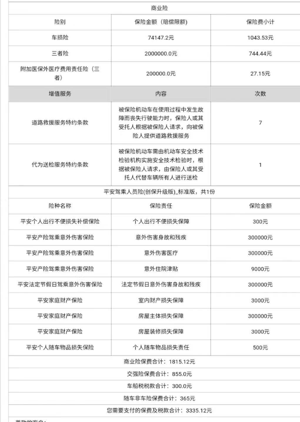 别克英朗 第二年保险月底到期，这个保险公司今天给我的报价！各位车友看看值不值