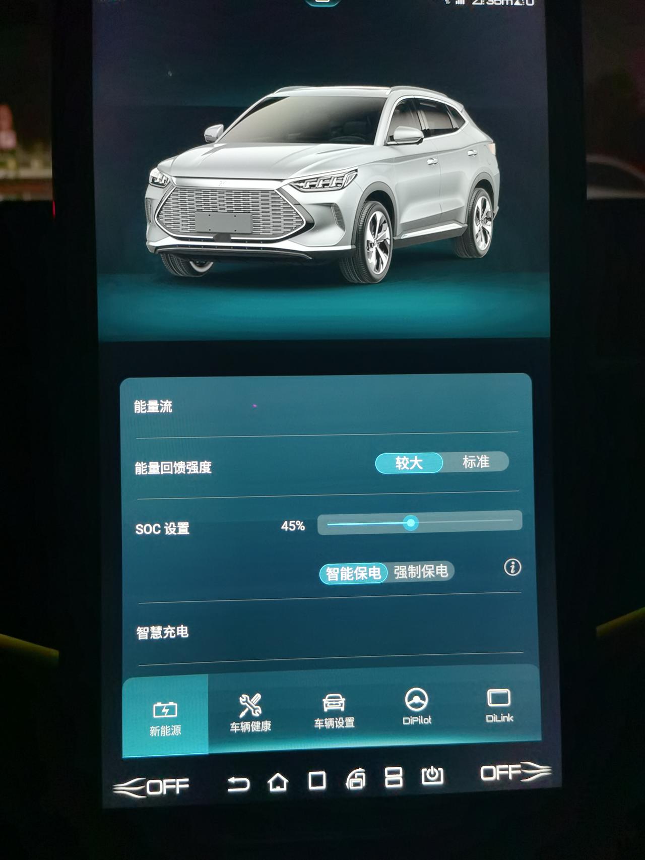 比亚迪宋PLUS DM-i 各位车友你们有开强制保电吗   soc设置多少合适啊