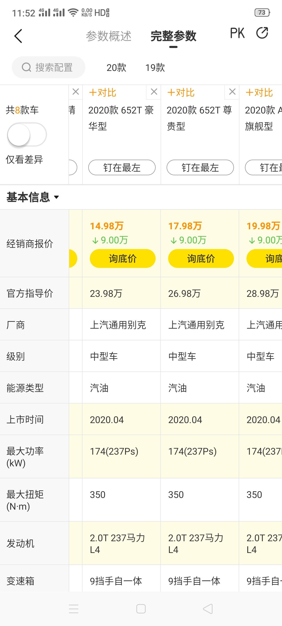 别克君越 降了那么多？