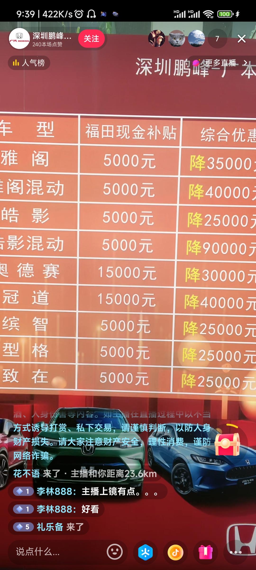 本田雅阁 握草，又降价了吗?