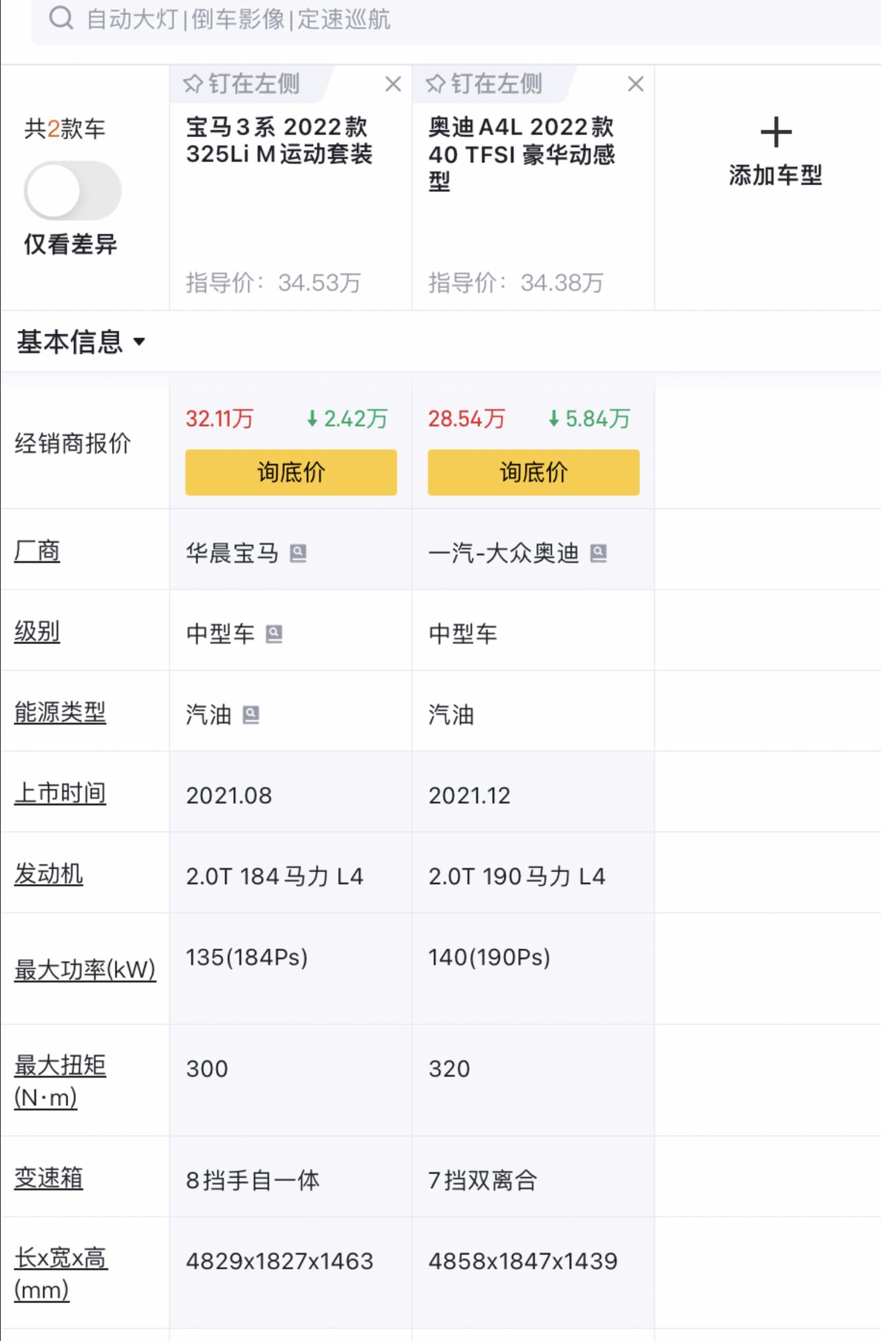 宝马3系 A4 跟3系现在纠结怎么选，给个建议，预算35左右