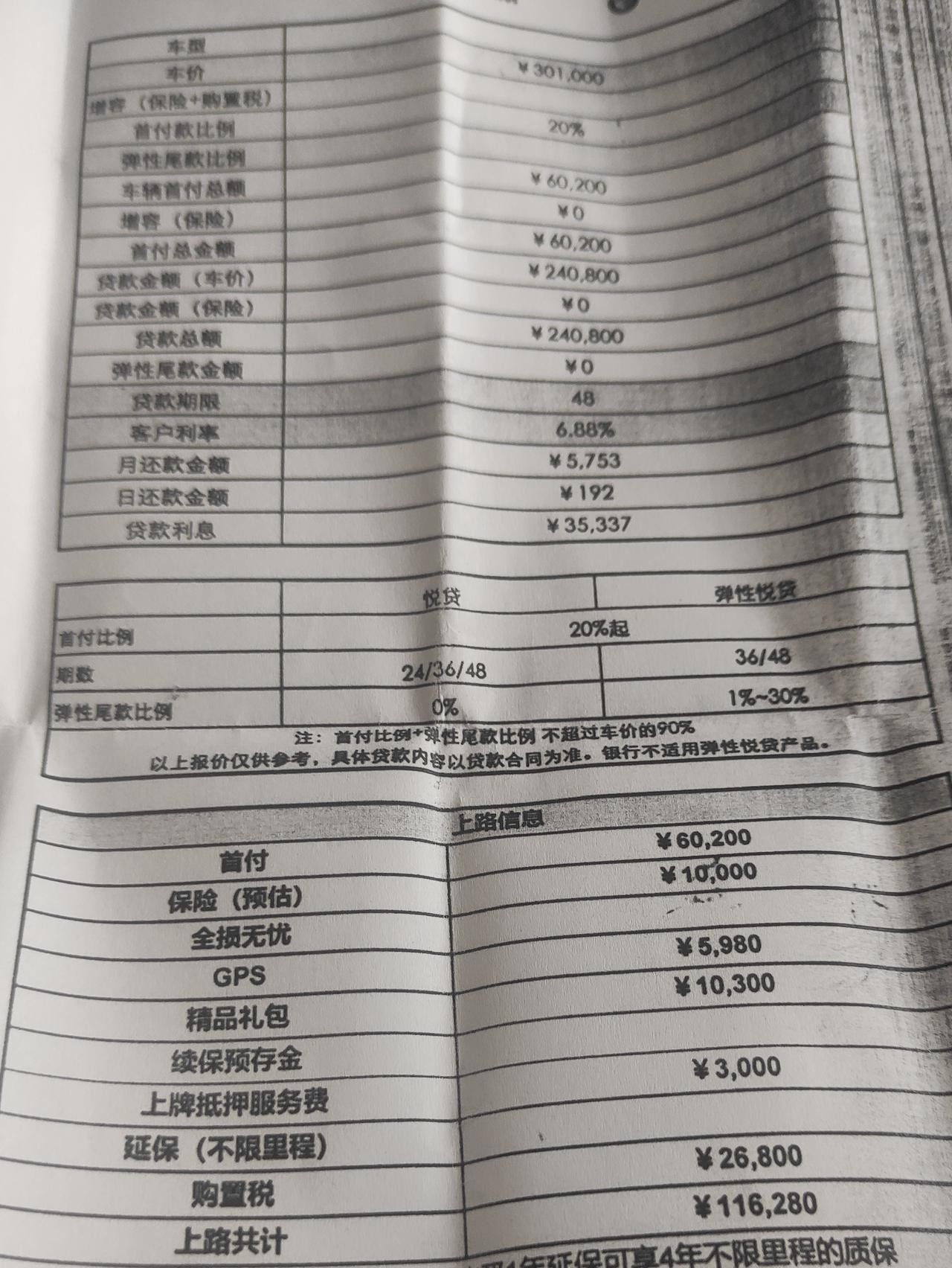 宝马3系 请问我这个落地价是36万还是39万多?