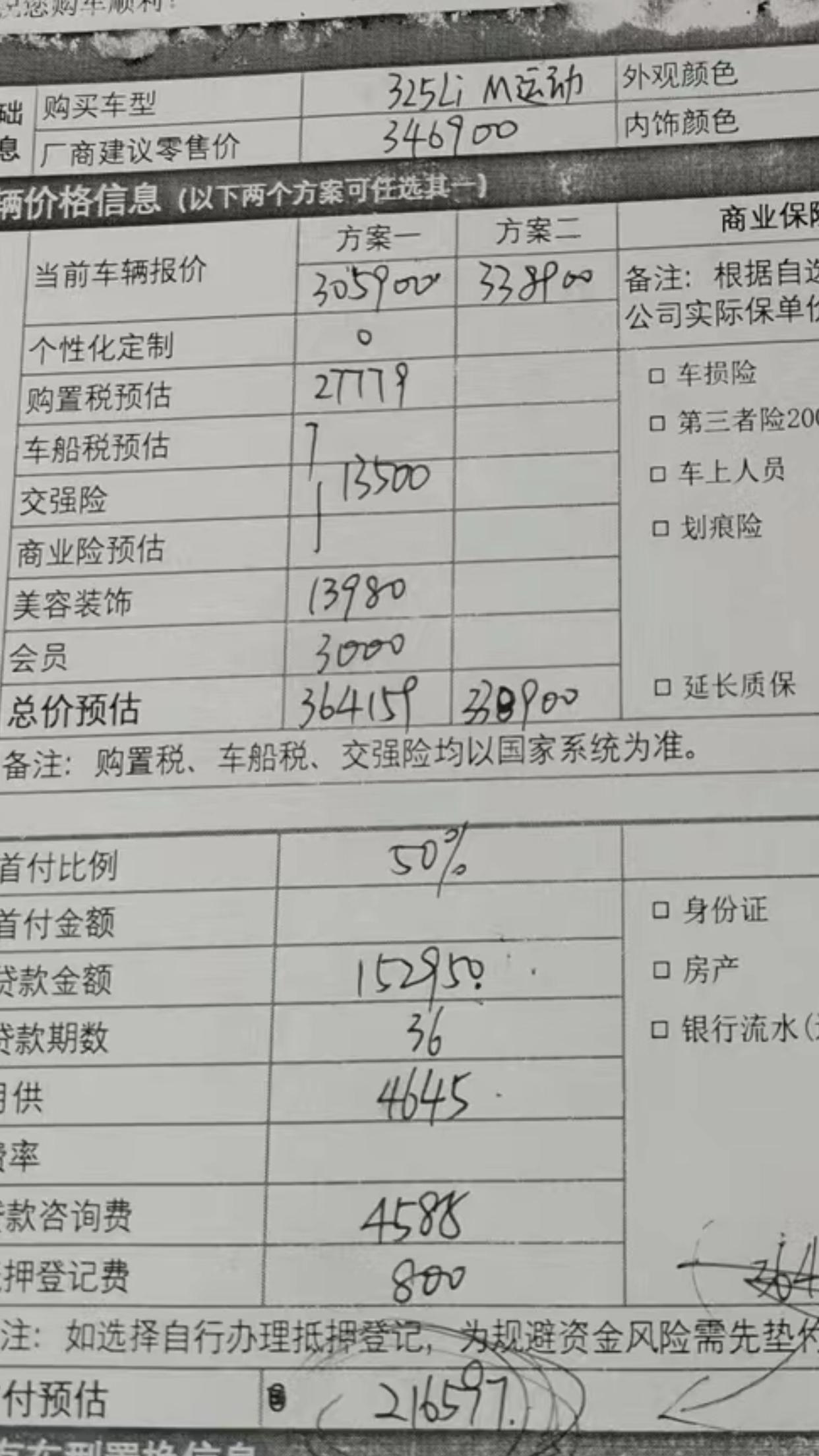 宝马3系 22款325li运动 现在什么行情 这是5月份问的价