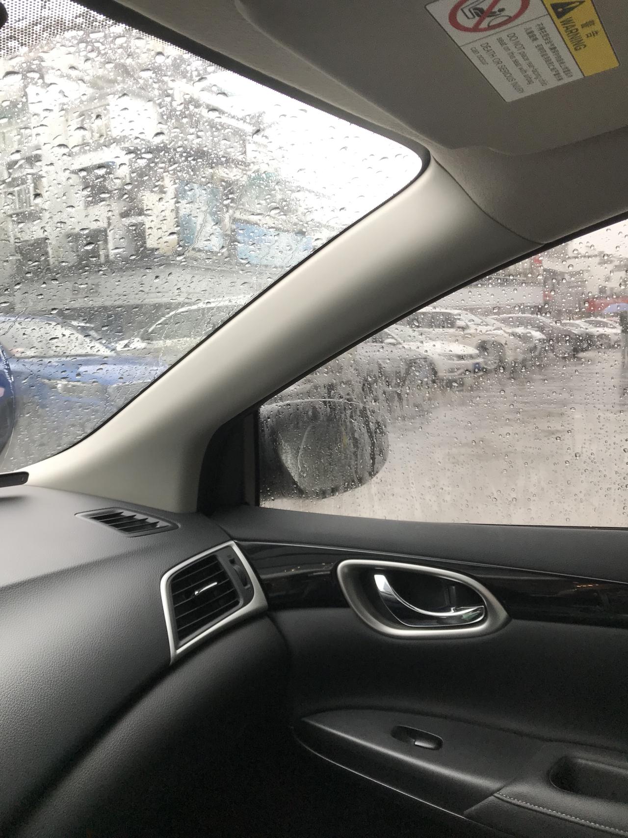 各位轩逸车友们！下雨天开车车窗玻璃起雾，是玻璃外面，外面，非常的影响视线，我也问过4S店他们教我调了空调，风口，各种尝试