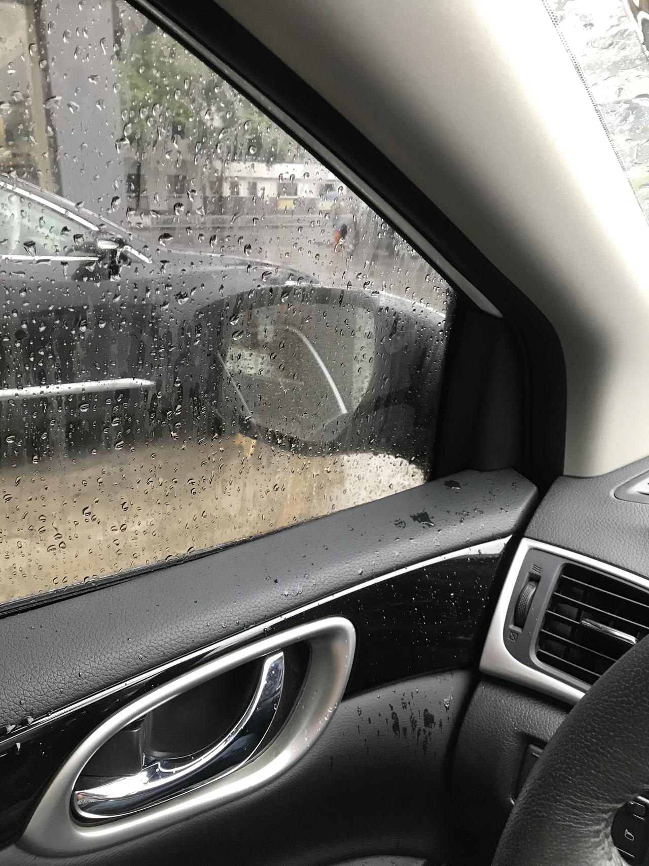 各位轩逸车友们！下雨天开车车窗玻璃起雾，是玻璃外面，外面，非常的影响视线，我也问过4S店他们教我调了空调，风口，各种尝试