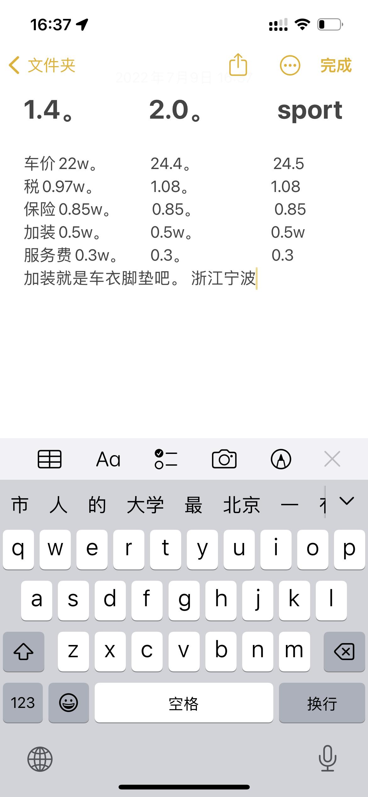 奥迪Q3 浙江宁波。q3这些价格怎么样？不知道行情