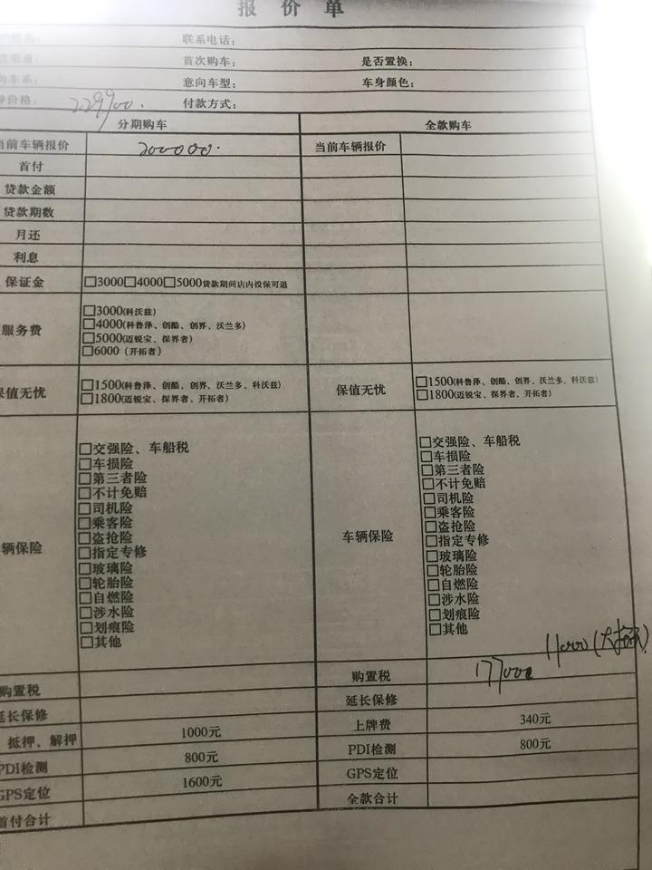 开拓者5座尚版 估优惠3万保险1.1 税1.7 落地22.8 这个行吗 探界者2.0选哪个